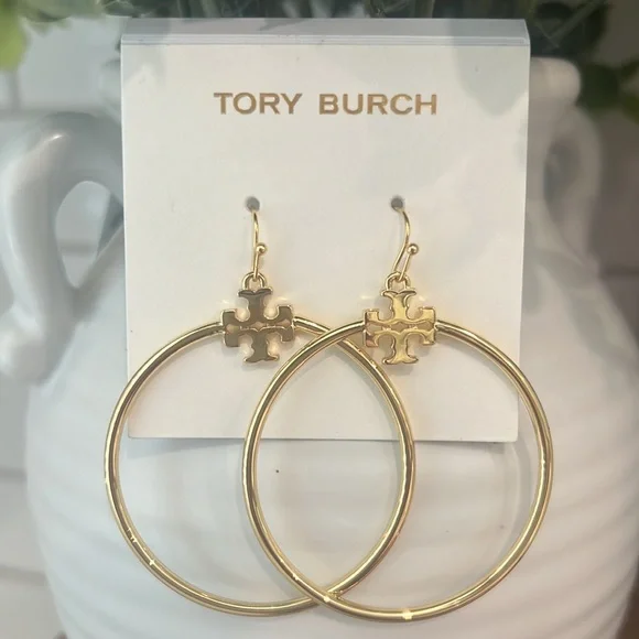 Tory Burch Stocked-T Hoop - Picture 15 of 16